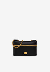 Dolce & Gabbana Sicily Leather Crossbody Bag Black BB7800 B7321-80999