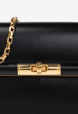 Dolce & Gabbana Marlene Grained Leather Crossbody Bag Black BB7766 A3G19-80999
