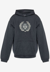 Dolce & Gabbana Logo Crest Hooded Sweatshirt Gray G9BKTT G7O3W-S8292