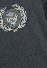 Dolce & Gabbana Logo Crest Hooded Sweatshirt Gray G9BKTT G7O3W-S8292
