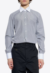 Dolce & Gabbana Long-Sleeved Stripe Shirt Blue G5MZ1Z FR5YG-S8051