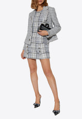 Dolce & Gabbana Sleeveless Tweed Mini Dress Gray F6TMDT FQZAE-S8100