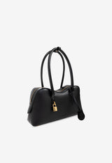 Stella McCartney Ryder Leather Shoulder Bag Black 7B0138 WP0533-1000