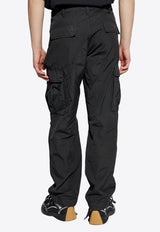Dolce & Gabbana Logo Plaque Cargo Pants Black GP03LT G8MH8-N0000