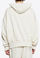 Dolce & Gabbana Embroidered Logo Hooded Sweatshirt Cream G9BJGZ G7O2J-A4567