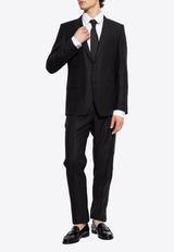 Dolce & Gabbana Single-Breasted Wool-Blend Suit Black GK0RMT GG059-N0000