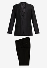Dolce & Gabbana Single-Breasted Wool-Blend Suit Black GK0RMT GG059-N0000