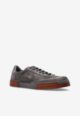 Dolce & Gabbana Portofino Yacht Perforated Suede Sneakers Taupe A20189 A6688-8K420