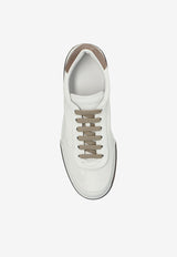 Dolce & Gabbana Portofino Leather Low-Top Sneakers White A20190 A6678-8S375
