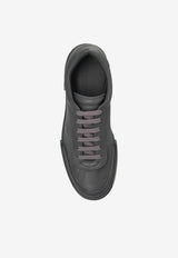 Dolce & Gabbana Portofino Leather Low-Top Sneakers Gray A20190 A6A88-8B836