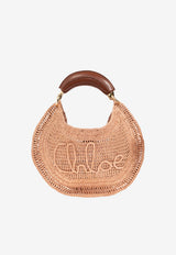 Chloé Summer Banana Woven Basket Bag Beige CH25US902 P08-24M