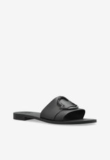 Moncler Mon Logo Rubber Slides Black K109B4C00040 M4095-999