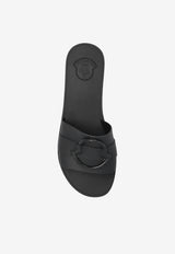 Moncler Mon Logo Rubber Slides Black K109B4C00040 M4095-999