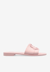 Moncler Mon Logo Rubber Slides Pink K109B4C00040 M4095-50N