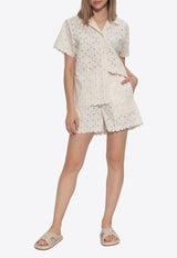 Moncler Broderie Anglaise Shirt Cream K10932F00012 598IP-034