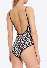 Moncler Geometric Pattern One-Piece Swimsuit Monochrome K10938N00006 598HA-F09