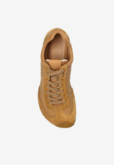 Loewe Ballet Runner 2.0 Sneakers in Soft Calfskin Brown LLBR282X03 0-CINNAMON