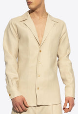 Dolce & Gabbana Classic Linen Shirt Beige G5MX5T FU4MC-M0722
