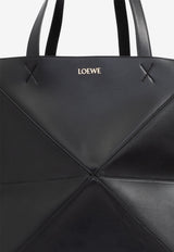 Loewe XXL Puzzle Fold Tote Bag Black B510PFMX01 0-BLACK