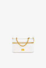 Dolce & Gabbana Sicily Leather Crossbody Bag White BB7800 B7321-80002