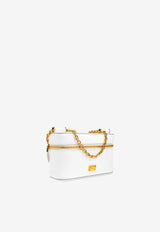 Dolce & Gabbana Sicily Leather Crossbody Bag White BB7800 B7321-80002