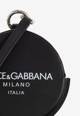 Dolce & Gabbana Adamo Leather Coin Purse with Strap Black BP3344 A6E48-80999