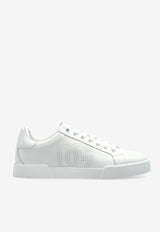 Dolce & Gabbana Portofino Leather Low-Top Sneakers White CK2324 AV066-89642