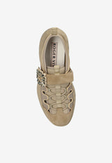 Roger Vivier Viv' Run Light Trekky Sneakers Beige RVW63738940UBE 0-1V34