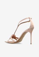 Balmain 100 Leather Lip Sandals Pink EN0UH127 LCMK-0AU