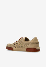 Dolce & Gabbana Portofino Yacht Woven Leather Sneakers Beige A20195 A9T93-8V750