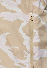 Kenzo Camouflage Windbreaker Jacket Beige FF62OU128 9NE-11