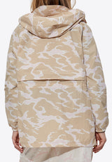 Kenzo Camouflage Windbreaker Jacket Beige FF62OU128 9NE-11
