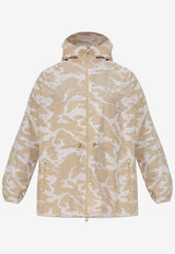 Kenzo Camouflage Windbreaker Jacket Beige FF62OU128 9NE-11