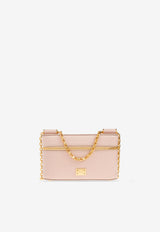 Dolce & Gabbana Sicily Leather Crossbody Bag Pink BB7800 B7321-8I481