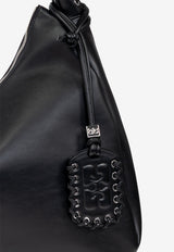 GANNI Leather Shoulder Bag Black A6639 5894-099