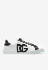Dolce & Gabbana Portofino DG Logo Low-Top Sneakers White CS2343 AE629-8T908