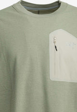 Arc'teryx Logo Crewneck T-shirt Green X000009539KONSEAL POCKETHABITAT/SEA SALT_dfa64075-5191-4731-8c43-3977aa7621a0