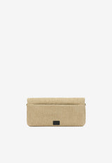 PINKO Medium Click Soft Raffia Love Clutch Beige 106022A391C24Q_e39e6fc3-d340-4be5-b184-eee3dbf34693