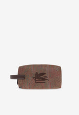 Etro Paisley Jacquard Cosmetic Pouch Brown MP2C0010 AA012-M0019