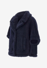 Max Mara Acorvinolny Short Teddy Coat Blue 2614731181600MXACORV_005
