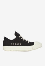 Rick Owens DRKSHDW Extreme Low Canvas Sneakers Black DU01F4822DOEH2_911