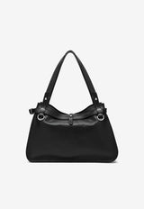 Miu Miu Leather Flat Shoulder Bag Black 5BG340OOO2IER/T_MIU-F0002