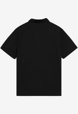 Moncler Grenoble Logo Embroidered Polo T-shirt Black 8A0000489AVZ/S_MONGR-999