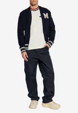 Moncler M Patch Bomber Jacket Navy K20919B00001 M1131-776