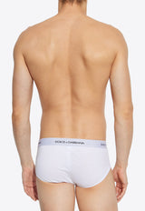 Dolce & Gabbana Logo Waistband Briefs - Set of 2 White M9D86J ONN96-W0800