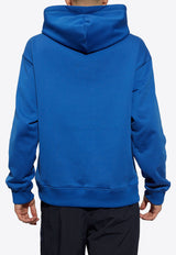 Dolce & Gabbana Logo Plaque Hooded Sweatshirt Royal Blue G9ZU0T G7F2G-BA232