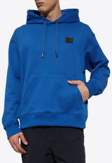 Dolce & Gabbana Logo Plaque Hooded Sweatshirt Royal Blue G9ZU0T G7F2G-BA232