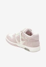 Off-White Out Of Office Suede and Leather Sneakers Pink OMIA189S26LEA004/S_OFFW-0330