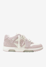 Off-White Out Of Office Suede and Leather Sneakers Pink OMIA189S26LEA004/S_OFFW-0330