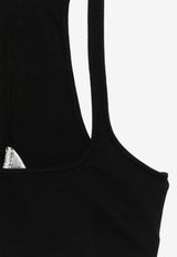 Rick Owens DRKSHDW Slim Cropped Top Black DS01F4013RN_09